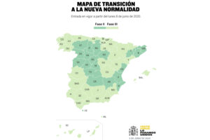 mapa fase 2 fase 3 desescalada