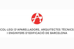 Logo Col·legi d'Aparelladors, Arquitectes Tècnics i Enginyers d'Edificació de Barcelona.